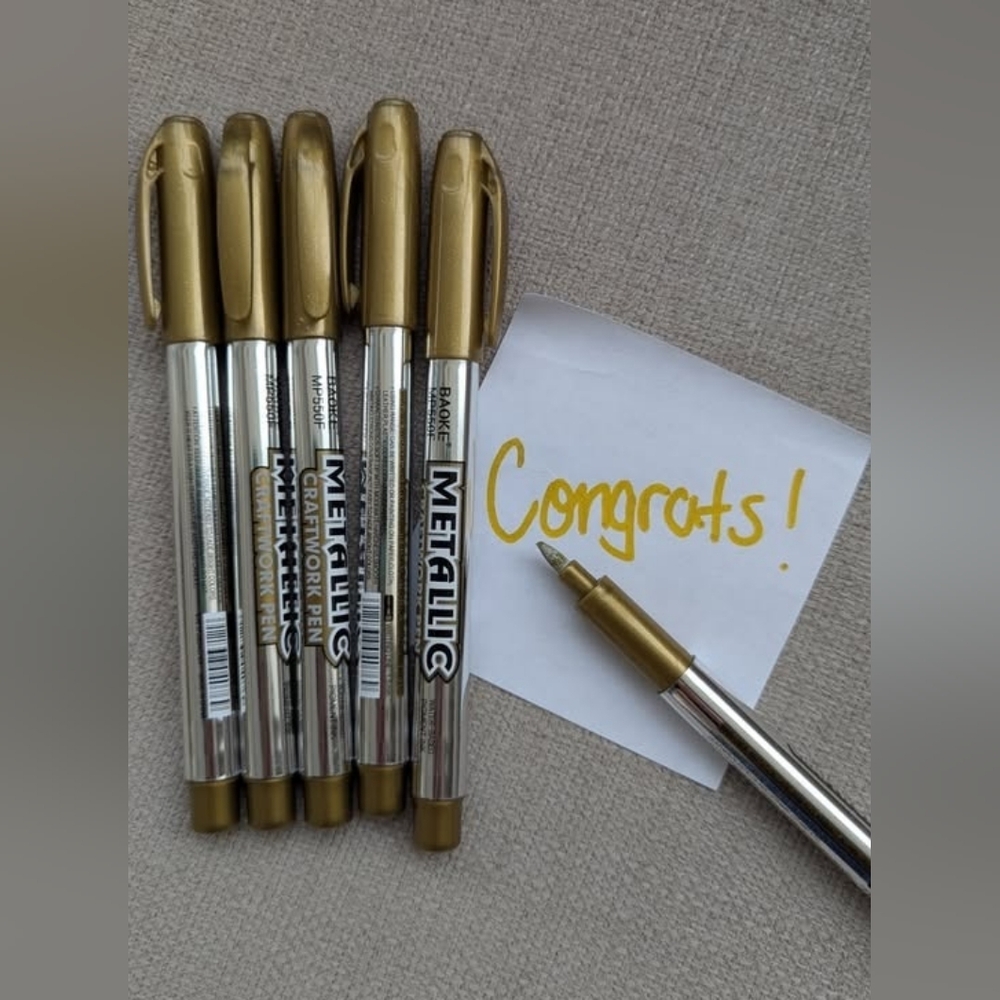 Gold Metallic Marker (Set of 6)